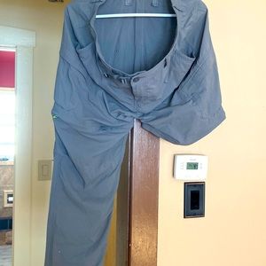 GREY CONVERTIBLE HIKING PANTS
